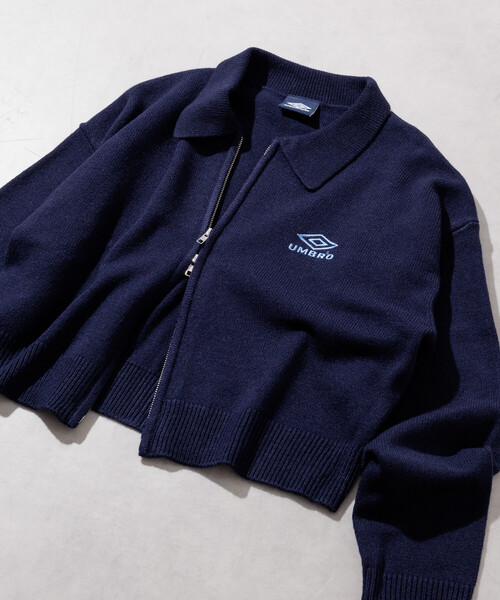 UMBRO × FREAK'S STORE/アンブロ 別注 ZIP KNIT / ポロニット ジップ