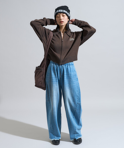 UMBRO × FREAK'S STORE/アンブロ 別注 ZIP KNIT / ポロニット ジップ