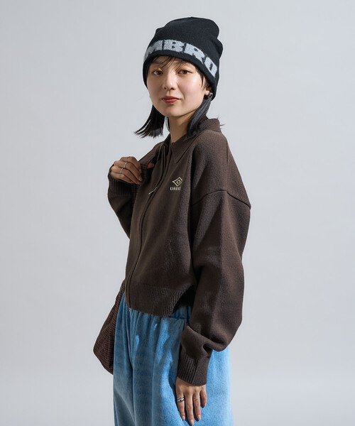 UMBRO × FREAK'S STORE/アンブロ 別注 ZIP KNIT / ポロニット ジップ