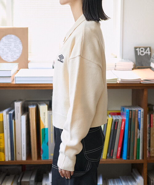 UMBRO × FREAK'S STORE/アンブロ 別注 ZIP KNIT / ポロニット ジップ