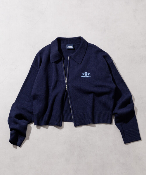 UMBRO × FREAK'S STORE/アンブロ 別注 ZIP KNIT / ポロニット ジップ