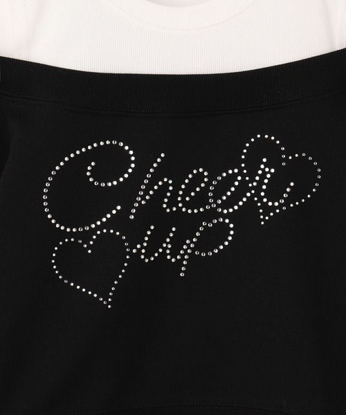 RICH MIX(リッチミックス)の「RICHMIX 肩あきフェイクトレーナー(Tシャツ/カットソー・キッズ・ベージュ/ブラック・160/150/140/130)」の5枚目の写真