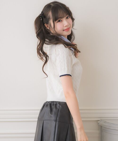 セール】ZIPシャツレイヤード風NT（ニット/セーター）｜ems