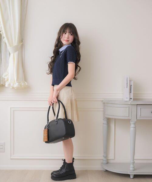 えり 直角深型 ネイビー白3本線セーラーえり RISA Express | 制服通販