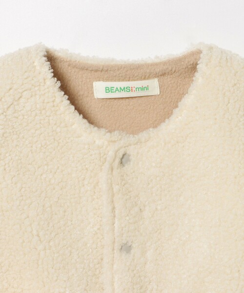 BEAMS mini（ビームスミニ）の「【WEB限定】ベビー ボア ベスト 2025FW（70～80cm）（ベスト・キッズ・ブラウン系その他4/ホワイト系その他5・80/70）」の8枚目の写真