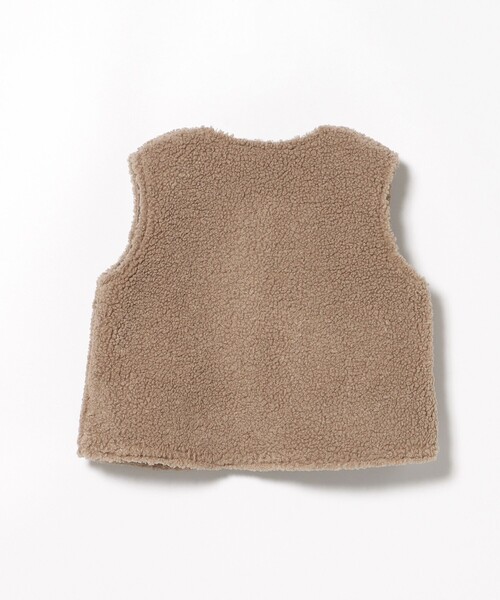 BEAMS mini（ビームスミニ）の「【WEB限定】ベビー ボア ベスト 2025FW（70～80cm）（ベスト・キッズ・ブラウン系その他4/ホワイト系その他5・80/70）」の14枚目の写真
