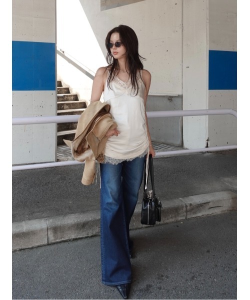 セール】LACE TRIM キャミドレス（ワンピース）｜MOUSSY（マウジー）の