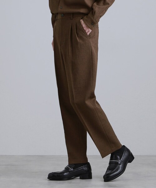 tk.TAKEO KIKUCHI（ティーケータケオキクチ）の「【セットアップ対応】テッククレープルーズテーパードパンツ（その他パンツ・メンズ・チャコールグレー/ブラック/ライトベージュ/ブラウン系その他・03/02/01）」の20枚目の写真
