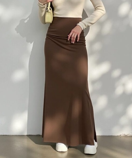 cammie(キャミー)の「マーメイドフレアスカート(スカート・レディース・ブラウン/ブラック・LARGE/MEDIUM)」の7枚目の写真