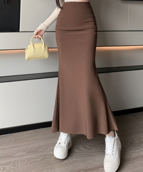 cammie(キャミー)の「マーメイドフレアスカート(スカート・レディース・ブラウン/ブラック・LARGE/MEDIUM)」の8枚目の写真