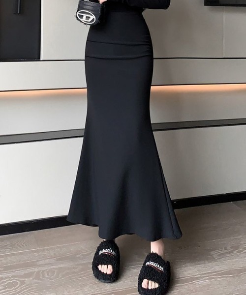 cammie(キャミー)の「マーメイドフレアスカート(スカート・レディース・ブラウン/ブラック・LARGE/MEDIUM)」の5枚目の写真