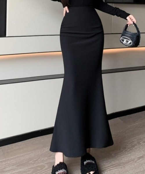 cammie(キャミー)の「マーメイドフレアスカート(スカート・レディース・ブラウン/ブラック・LARGE/MEDIUM)」の13枚目の写真