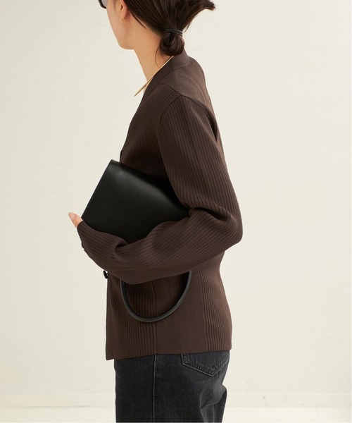 plage（プラージュ）の「《追加》R’IAM RIBシェイプカーディガン（カーディガン/ボレロ・レディース・ブラウン/チャコールグレー・FREE）」の17枚目の写真