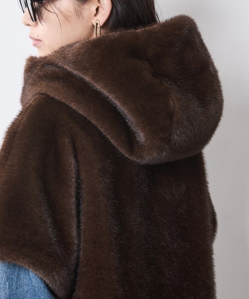 CHIC STYLE（シックスタイル）の「フェイクファーベスト＜大きいサイズ有＞シックスタイル（ベスト・レディース・ブラウン系/グレー系・M/L/LL/3L/4L/5L）」の14枚目の写真