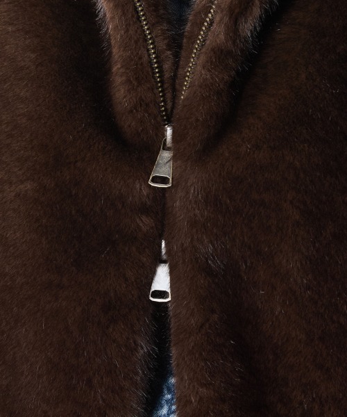 CHIC STYLE（シックスタイル）の「フェイクファーベスト＜大きいサイズ有＞シックスタイル（ベスト・レディース・ブラウン系/グレー系・M/L/LL/3L/4L/5L）」の18枚目の写真