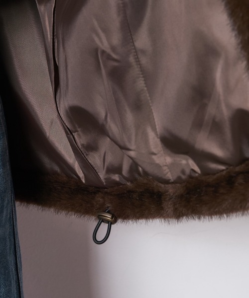 CHIC STYLE（シックスタイル）の「フェイクファーベスト＜大きいサイズ有＞シックスタイル（ベスト・レディース・ブラウン系/グレー系・M/L/LL/3L/4L/5L）」の20枚目の写真