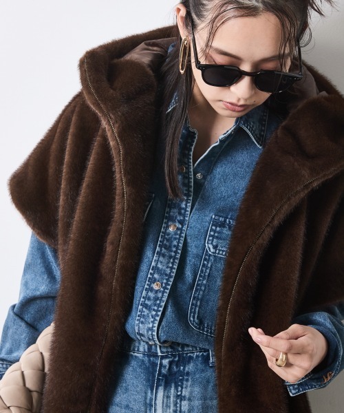 フェイクファーベスト＜大きいサイズ有＞シックスタイル（ベスト