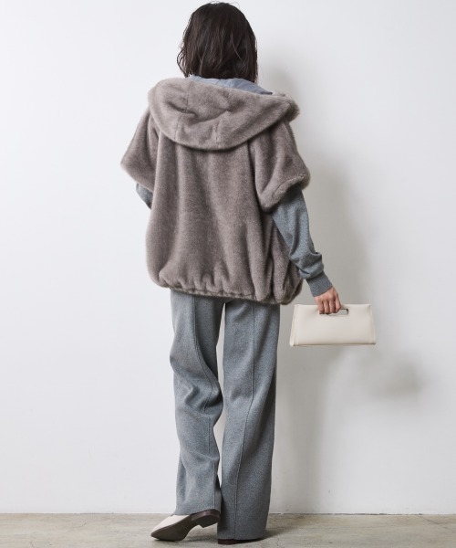 セール】フェイクファーベスト＜大きいサイズ有＞シックスタイル