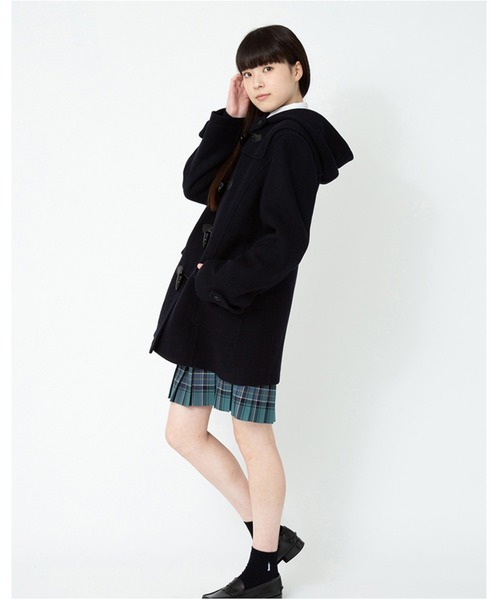 ダッフルコート ウール混 制服 スクールコート 中学生 高校生