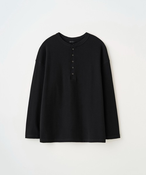 Juha（ユハ）の「THERMAL HENLEY（Tシャツ/カットソー・メンズ・ナチュラル/ブラック・3/4）」の13枚目の写真
