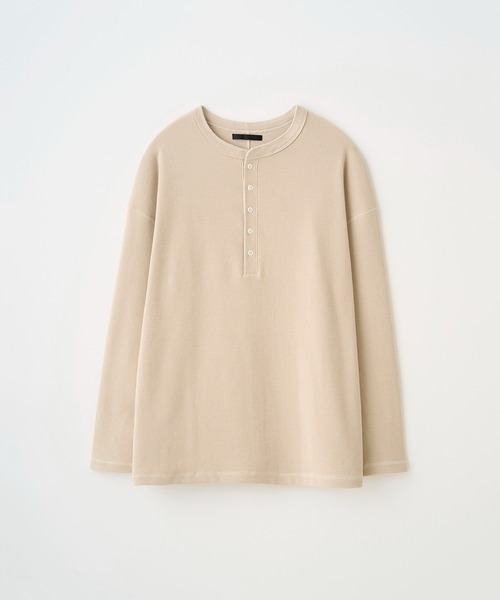 Juha（ユハ）の「THERMAL HENLEY（Tシャツ/カットソー・メンズ・ナチュラル/ブラック・3/4）」の14枚目の写真