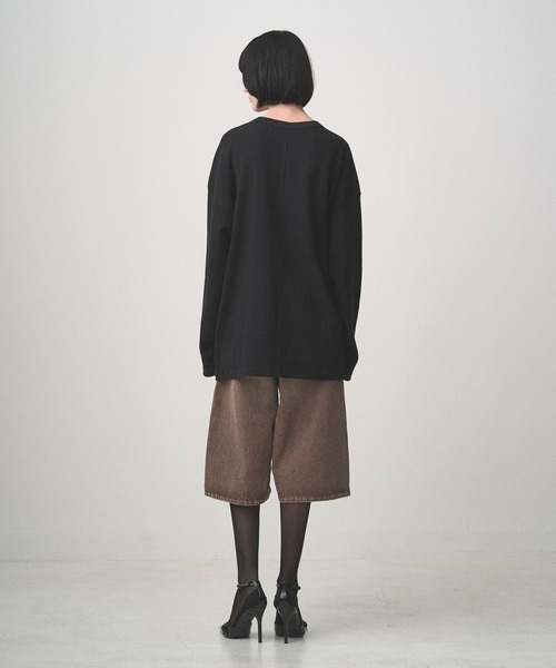 Juha（ユハ）の「THERMAL HENLEY（Tシャツ/カットソー・メンズ・ナチュラル/ブラック・3/4）」の6枚目の写真