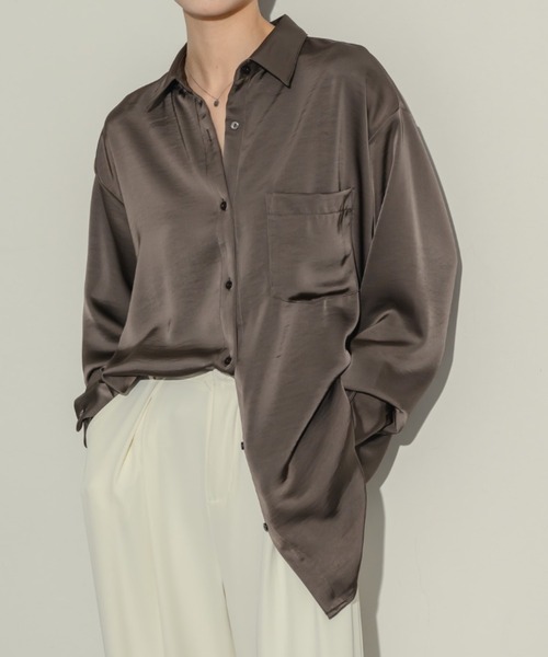 ワッシャーサテンシャツ（シャツ/ブラウス）｜NEUNA（ヌナ）の