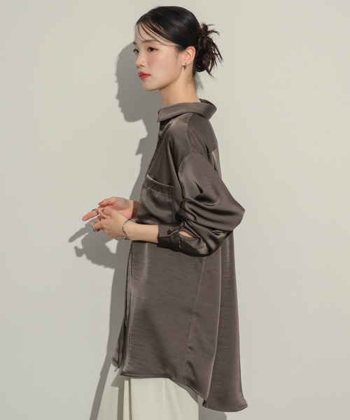 ワッシャーサテンシャツ（シャツ/ブラウス）｜NEUNA（ヌナ）の