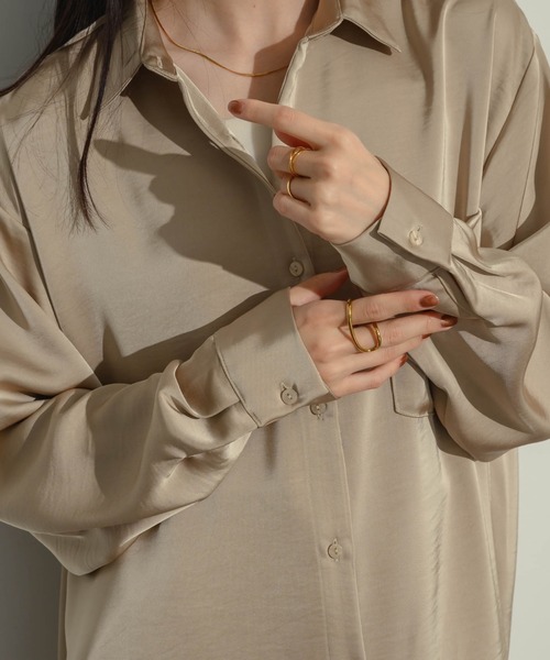 NEUNA（ヌナ）の「ワッシャーサテンシャツ（シャツ/ブラウス）」 - WEAR