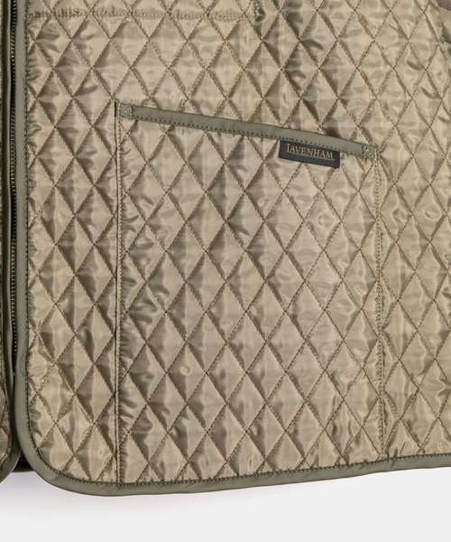 LAVENHAM（ラベンハム）の「Black Edition Lightweight Zipped Bomber Jacket Mens / ブラック エディション ライトウェイト ジップド ボンバー ジャケット メンズ（その他アウター・メンズ・ライトカーキ/ブラック・L/M/S）」の5枚目の写真