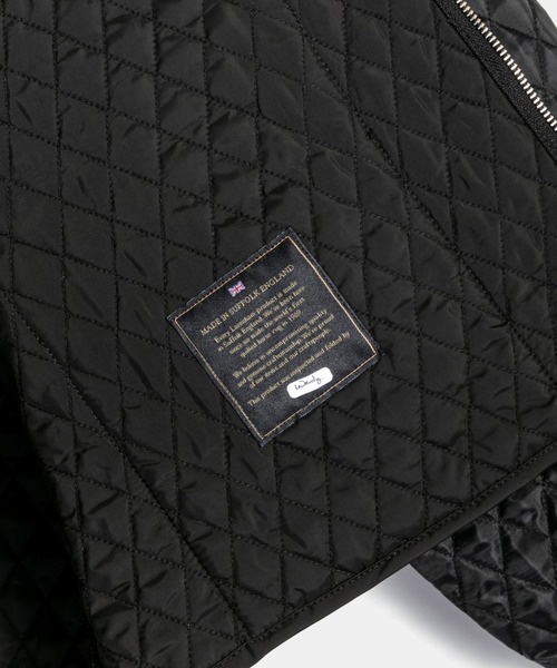 LAVENHAM（ラベンハム）の「Black Edition Lightweight Zipped Bomber Jacket Mens / ブラック エディション ライトウェイト ジップド ボンバー ジャケット メンズ（その他アウター・メンズ・ライトカーキ/ブラック・L/M/S）」の14枚目の写真