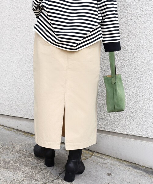 SHIPS(シップス)の「【WEB限定】〈洗濯機可能〉ベイカー フレア スカート(スカート・レディース・オリーブ/ベージュ・36/38)」の21枚目の写真