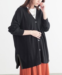 n'OrLABEL | 『配色ゆったりニットカーディガン』(カーディガン/ボレロ)