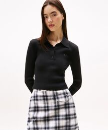 tommy jeans | エッセンシャルロングスリーブポロセーター(ニット/セーター)