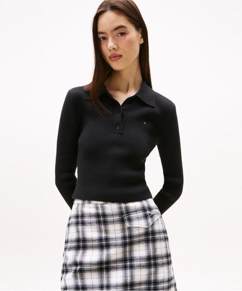 トミー ジーンズ（ JEANS）/エッセンシャルロングスリーブポロセーター セール】エッセンシャルロングスリーブポロセーター（ニット/セーター