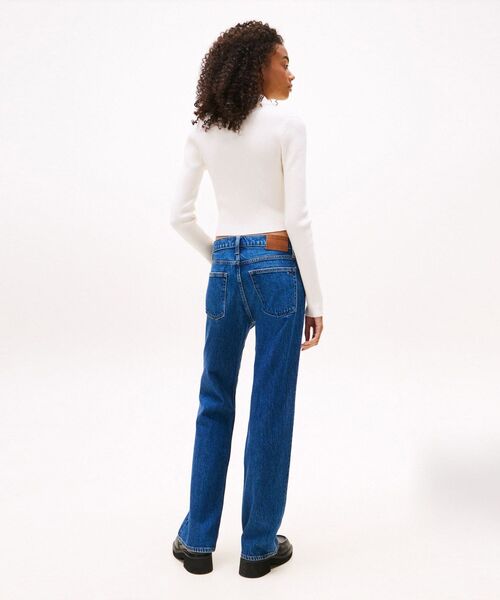 tommy jeans(トミー ジーンズ)の「エッセンシャルロングスリーブポロセーター(ニット/セーター・レディース・ホワイト/ブラック・MEDIUM/SMALL/X-SMALL)」の9枚目の写真