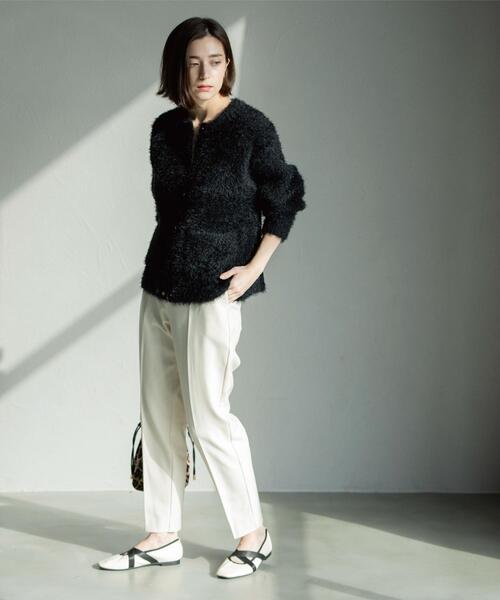 OPAQUE.CLIP（オペークドットクリップ）の「ウォームタッチ テーパードパンツ【洗濯機洗OK/ストレッチ】（その他パンツ・レディース・ブラック/ブラック系/オフホワイト・38/40/36/34/42）」の18枚目の写真