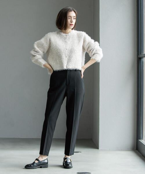 OPAQUE.CLIP（オペークドットクリップ）の「ウォームタッチ テーパードパンツ【洗濯機洗OK/ストレッチ】（その他パンツ・レディース・ブラック/ブラック系/オフホワイト・38/40/36/34/42）」の22枚目の写真