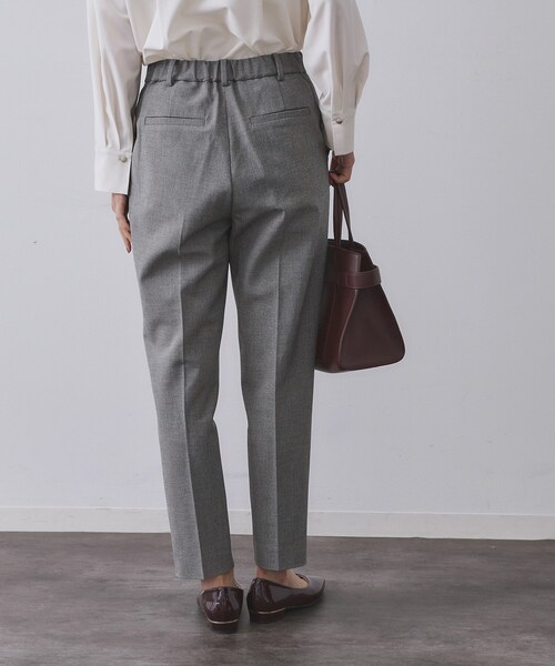 OPAQUE.CLIP（オペークドットクリップ）の「ウォームタッチ テーパードパンツ【洗濯機洗OK/ストレッチ】≪SS～LL≫（その他パンツ・レディース・ブラック/ブラック系/オフホワイト・38/40/36/34/42）」の10枚目の写真