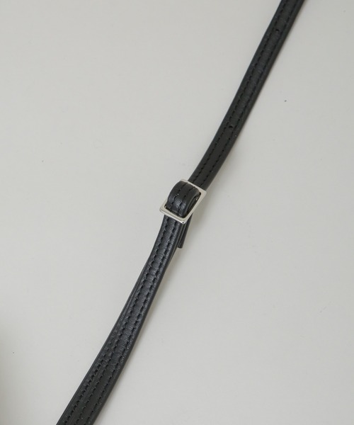 NANO universe（ナノユニバース）の「ITTI/別注 DRAWSTRING POUCH（ショルダーバッグ・メンズ・ブラック・FREE）」の8枚目の写真