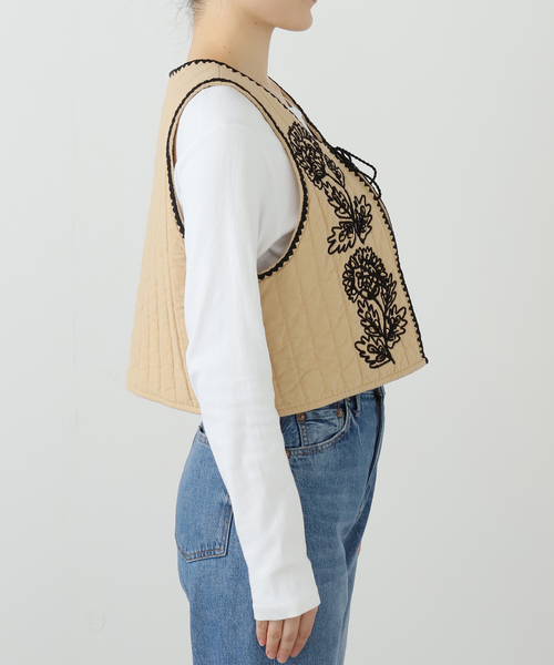 SARA MALLIKA/サラマリカ】COTTON DORI EMBROIDERY VEST（その他