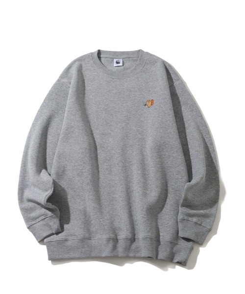 Tom＆Jerry（トムアンドジェリー）の「【Tom & Jerry/トム & ジェリー】アートワークデザイン 裏起毛 サガラワッペン クルーネック ロングスリーブ スウェット トレーナー（スウェット・レディース・ブラック/グレー系その他/サックスブルー/ブラック系その他2/クリーム/杢グレー/ブルー/ブラック系その他/ベージュ系その他3/オートミール/スミクロ/ブラック系/ネイビー/グレー系その他2/ベージュ系その他/ベージュ系その他2/ホワイト/ブラック系1・M/L）」の22枚目の写真