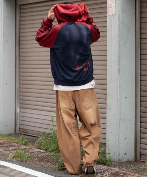 WEGO(ウィゴー)の「WEGO/ラインラグランZIPパーカー(パーカー・メンズ・アッシュグレー/ネイビー・MEDIUM/LARGE)」の20枚目の写真
