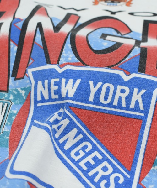 LABORATORY R（ラボラトリーアール）の「【USED】90’s MAGIC JOHNSON T’S “NHL New York Rangers” フットボール Tシャツ（Tシャツ/カットソー・メンズ・ホワイト・LARGE）」の3枚目の写真
