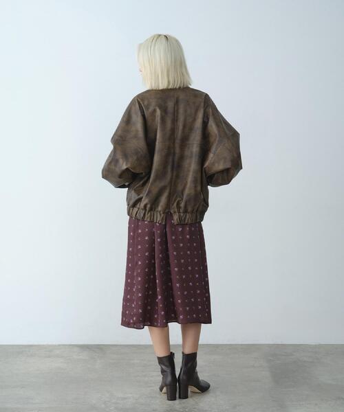 CODE A（コードエー）の「◆grain zip over blouson（ブルゾン・レディース・ブラウン系・00）」の5枚目の写真