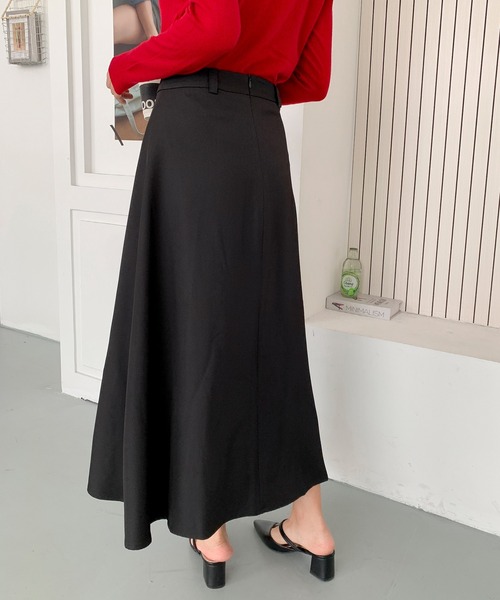 BANICO(バニコ)の「【BANICO】フレア ロングスカート(スカート・レディース・ブラック/グレー/ライトベージュ・LARGE/SMALL/MEDIUM)」の9枚目の写真