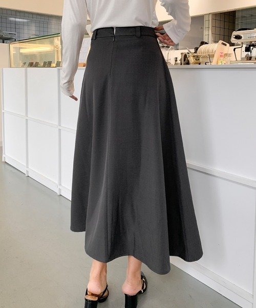 BANICO(バニコ)の「【BANICO】フレア ロングスカート(スカート・レディース・ブラック/グレー/ライトベージュ・LARGE/SMALL/MEDIUM)」の13枚目の写真