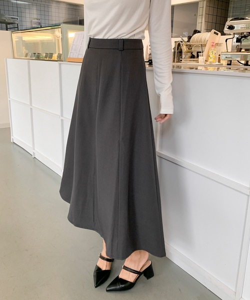 BANICO(バニコ)の「【BANICO】フレア ロングスカート(スカート・レディース・ブラック/グレー/ライトベージュ・LARGE/SMALL/MEDIUM)」の15枚目の写真