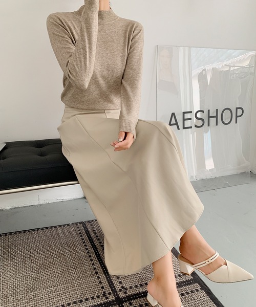 BANICO(バニコ)の「【BANICO】フレア ロングスカート(スカート・レディース・ブラック/グレー/ライトベージュ・LARGE/SMALL/MEDIUM)」の18枚目の写真