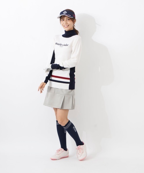 marie claire golf　マリ・クレールゴルフ　ハイネックニット　L marie claire golf マリ・クレールゴルフ ハイネックニット L